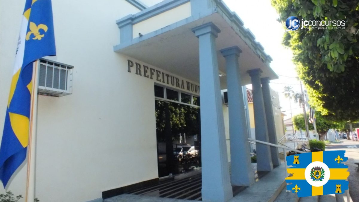 Concurso da Prefeitura de Guararapes: fachada do prédio do Executivo
