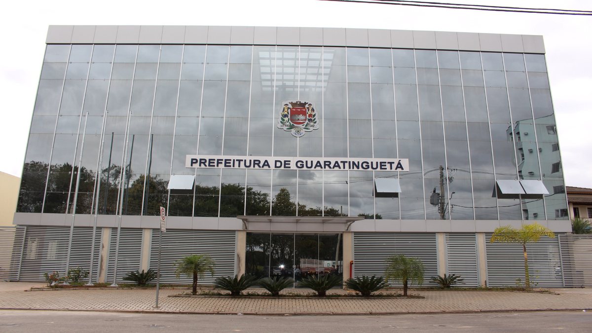 Concurso Prefeitura de Guaratinguetá: fachada da sede do Executivo