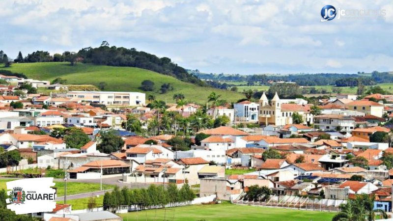 Concurso da Prefeitura de Guareí SP: vista aérea da cidade - Divulgação