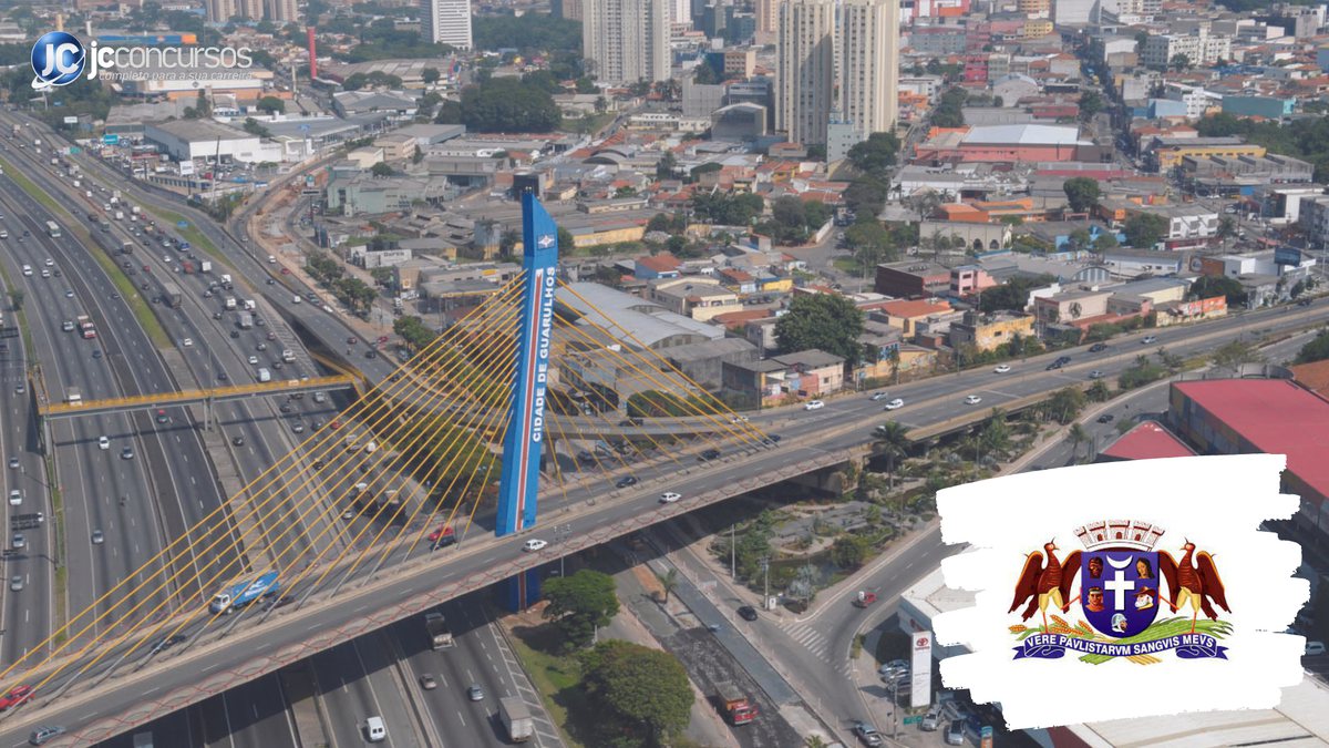 Concurso da Prefeitura de Guarulhos SP: vista aérea da cidade