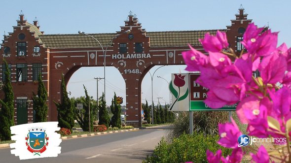Concurso da Prefeitura de Holambra: portal de entrada do município - Foto: Divulgação