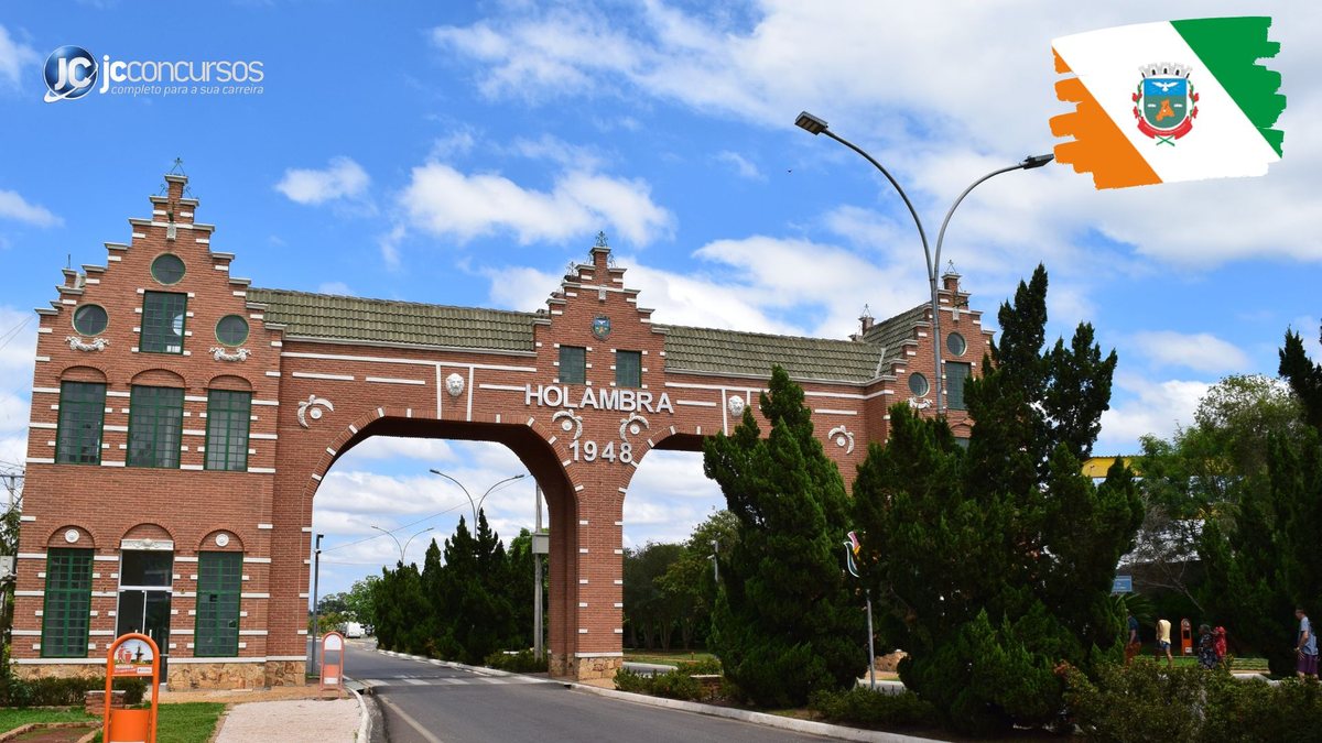 Concurso da Prefeitura de Holambra: portal de entrada do município