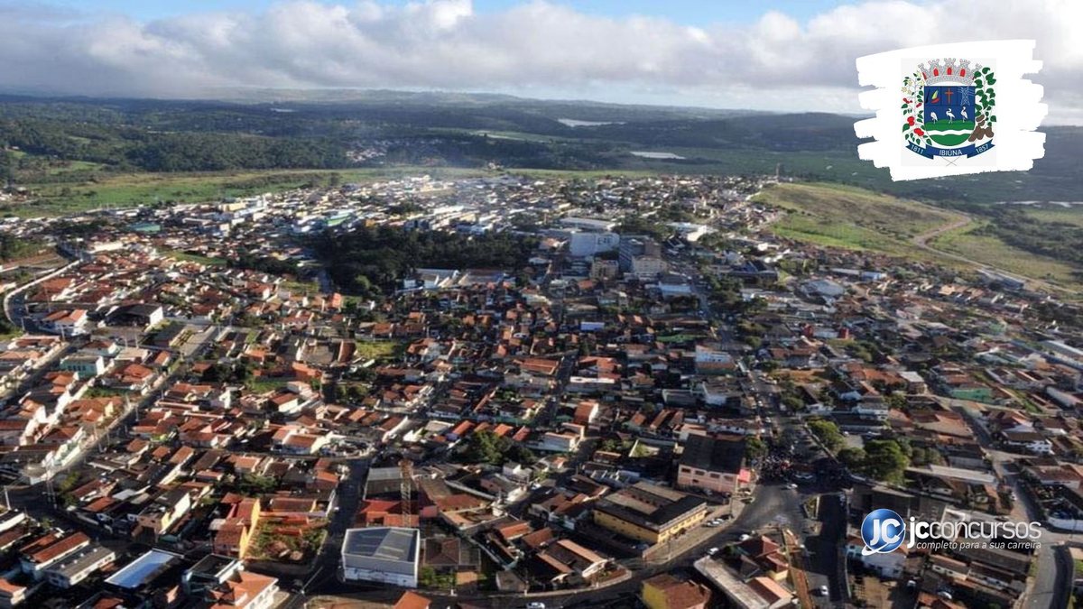 Concurso da Prefeitura de Ibiúna: vista aérea do municipio