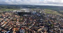 Concurso da Prefeitura de Ibiúna: vista aérea do município - Divulgação
