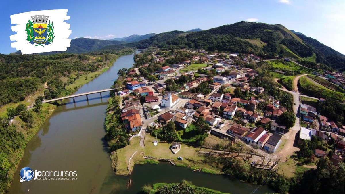 Processo seletivo da Prefeitura de Iporanga: vista aérea do município