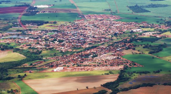 Concurso Prefeitura de Ipuã: vista aérea do município - Alesp