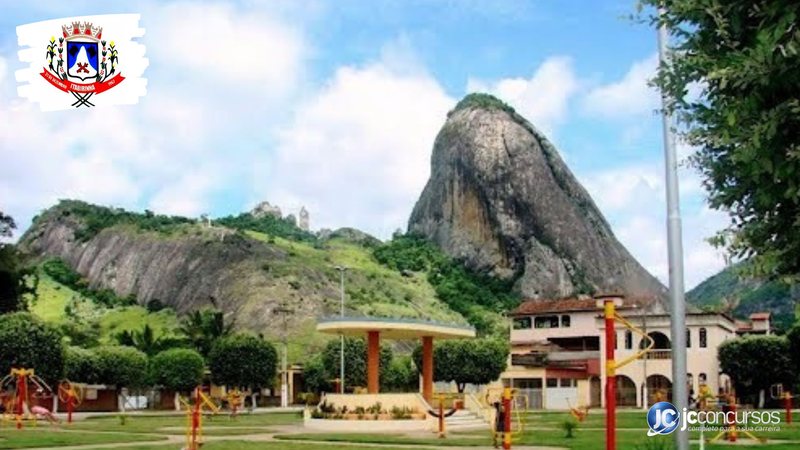 Concurso da Prefeitura de Itabirinha MG: vista da Pedra da Boneca - Divulgação