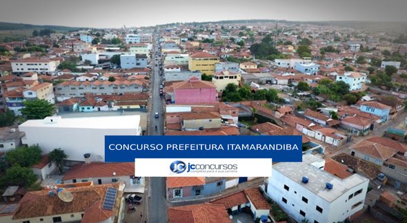 Concurso Prefeitura de Itamarandiba - vista aérea do município - Divulgação