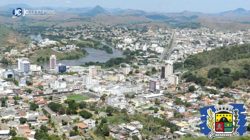 Concurso da Prefeitura de Itaperuna RJ: vista aérea da cidade - Divulgação