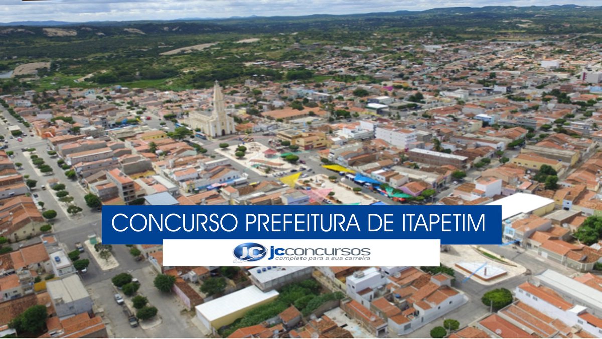 Concurso Prefeitura de Itapetim - vista aérea do município