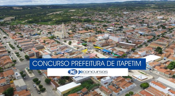 Concurso Prefeitura de Itapetim - vista aérea do município - Divulgação