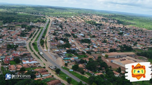 Concurso da Prefeitura de Itinga do Maranhão: vista aérea do município - Foto: Divulgação/UFMA