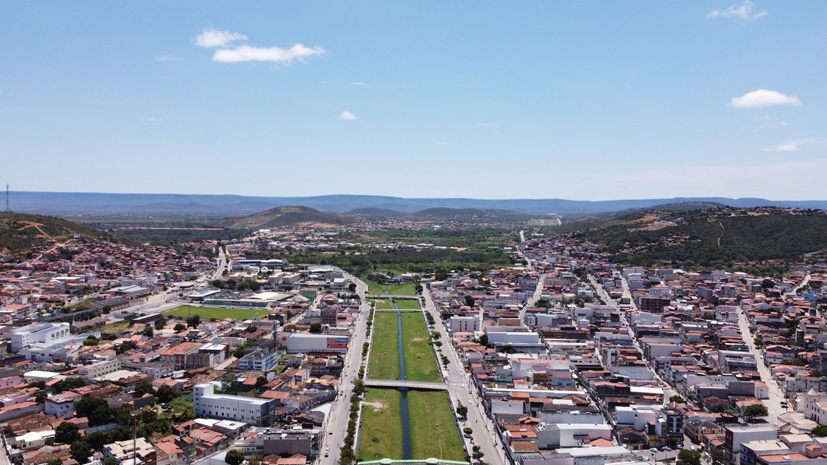 Concurso da Prefeitura de Jacobina: vista panorâmica do município