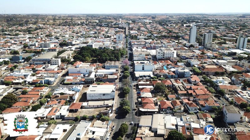 Concurso da Prefeitura de Jales SP: vista aérea da cidade