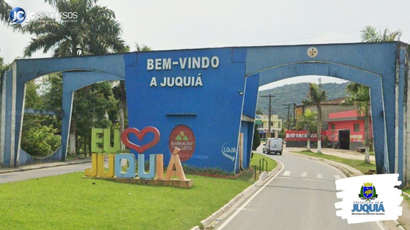 Concurso da Prefeitura de Juquiá SP: portal de entrada da cidade