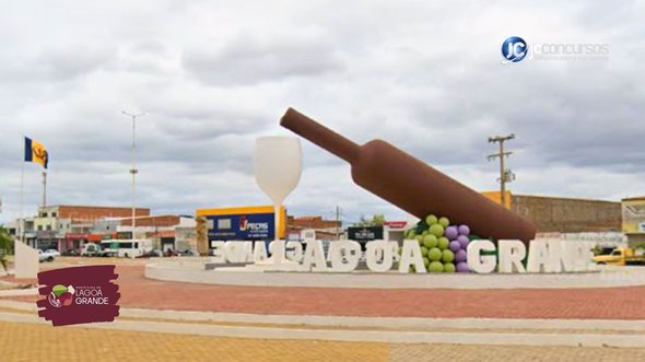 Processo seletivo da Prefeitura de Lagoa Grande PE: letreiro turístico da cidade - Google Street View