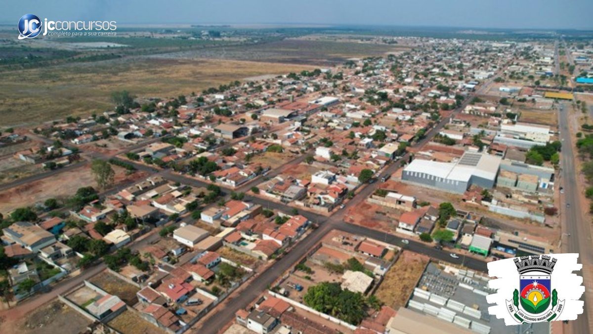 Processo seletivo de Luís Eduardo Magalhães BA: vista aérea da cidade