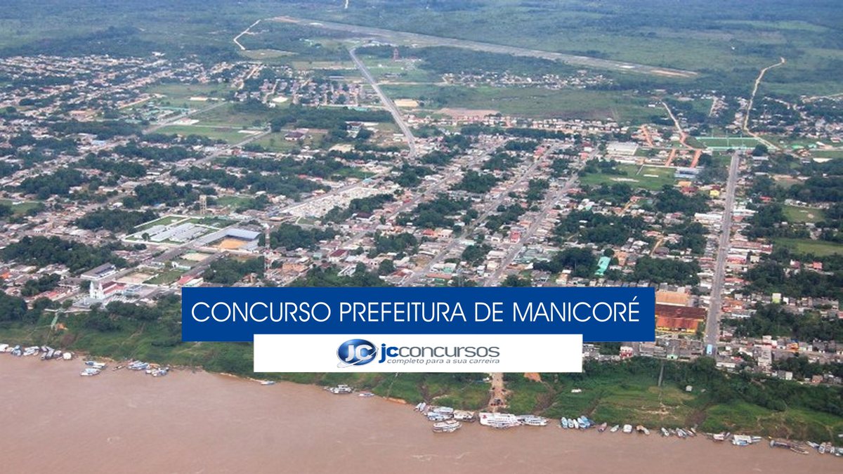 Concurso Prefeitura de Manicoré - vista aérea do município