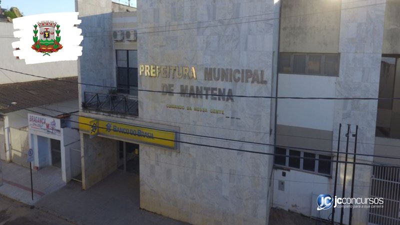 Concurso da Prefeitura de Mantena: fachada do prédio do Executivo - Foto: Divulgação