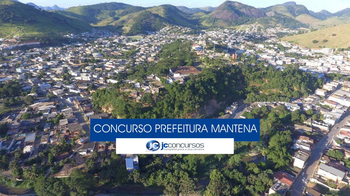 Concurso Prefeitura de Mantena - vista aérea do município