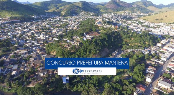 Concurso Prefeitura de Mantena - vista aérea do município - Divulgação