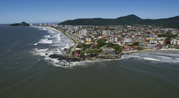 Concurso Prefeitura de Matinhos: vista aérea do município - Divulgação