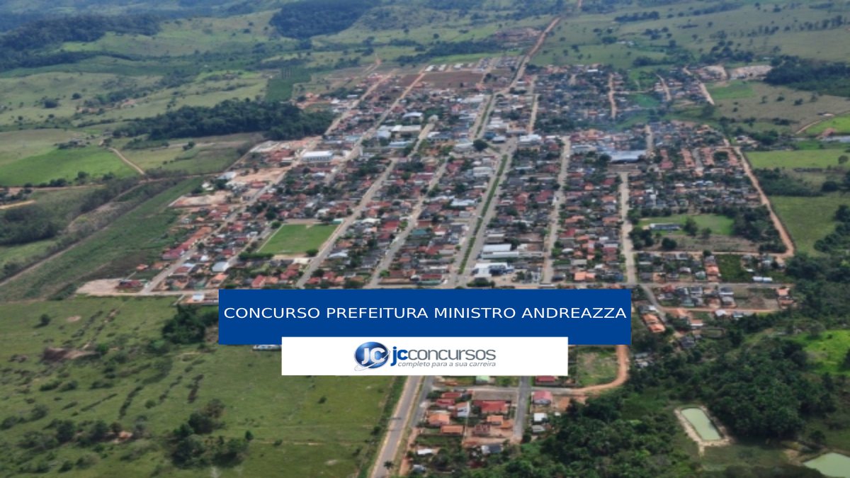 Concurso Prefeitura Ministro Andreazza - vista aérea do município