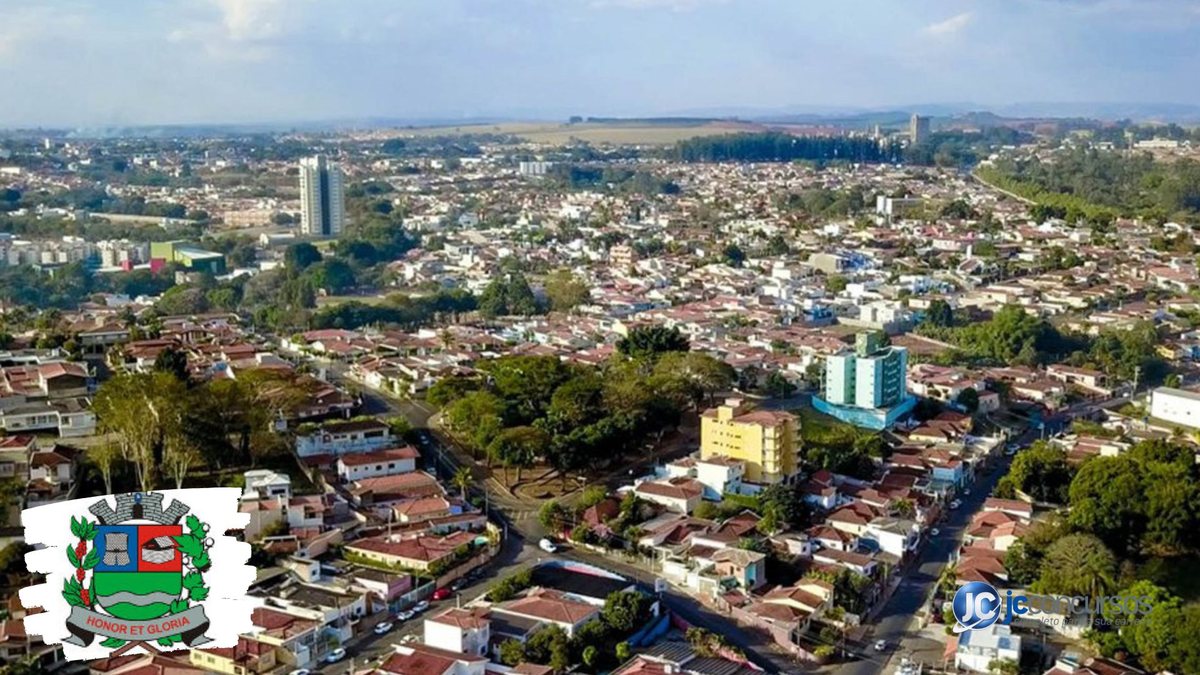 Editais de Mogi Guaçu SP: vista aérea do município