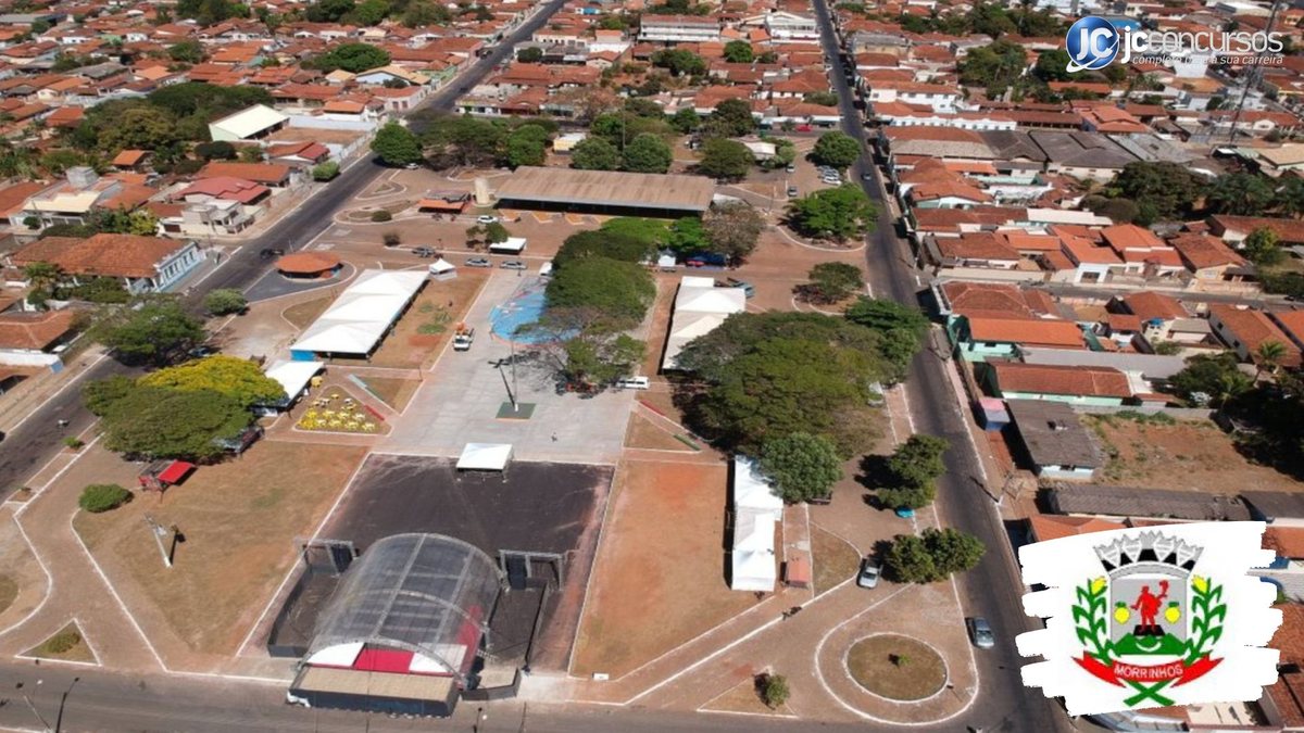 Concurso da Prefeitura de Morrinhos GO: vista aérea da cidade