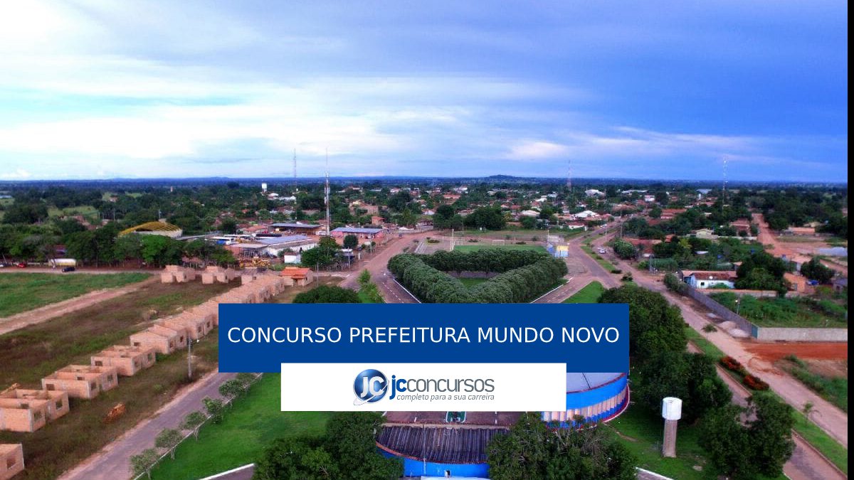 Concurso Prefeitura de Mundo Novo - vista panorâmica do município