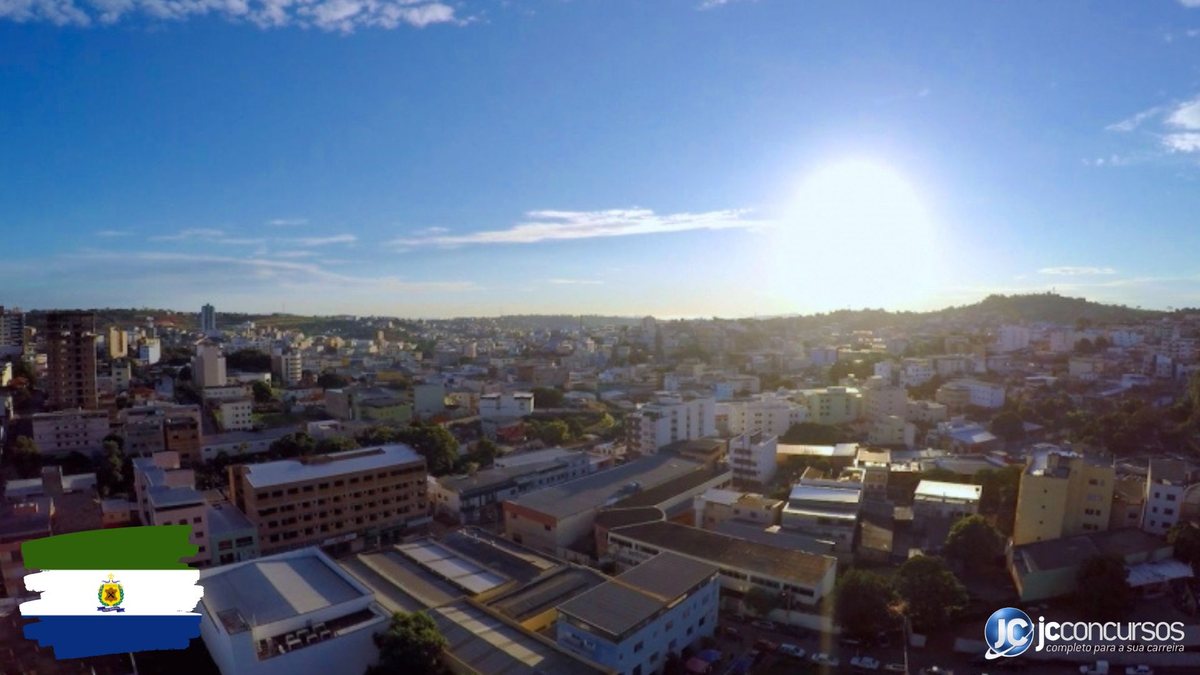 Concurso de Nova Serrana MG: vista aérea da cidade