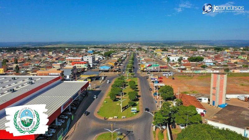 Processo seletivo da SME de Novo Gama GO: vista aérea da cidade - Divulgação