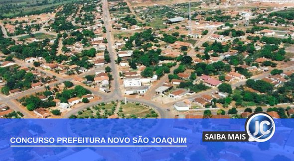 Concurso Prefeitura de Novo São Joaquim - vista aérea do município - Divulgação