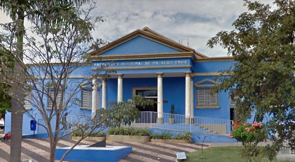 Concurso da Prefeitura de Osvaldo Cruz: fachada do prédio do Executivo - Google Street View