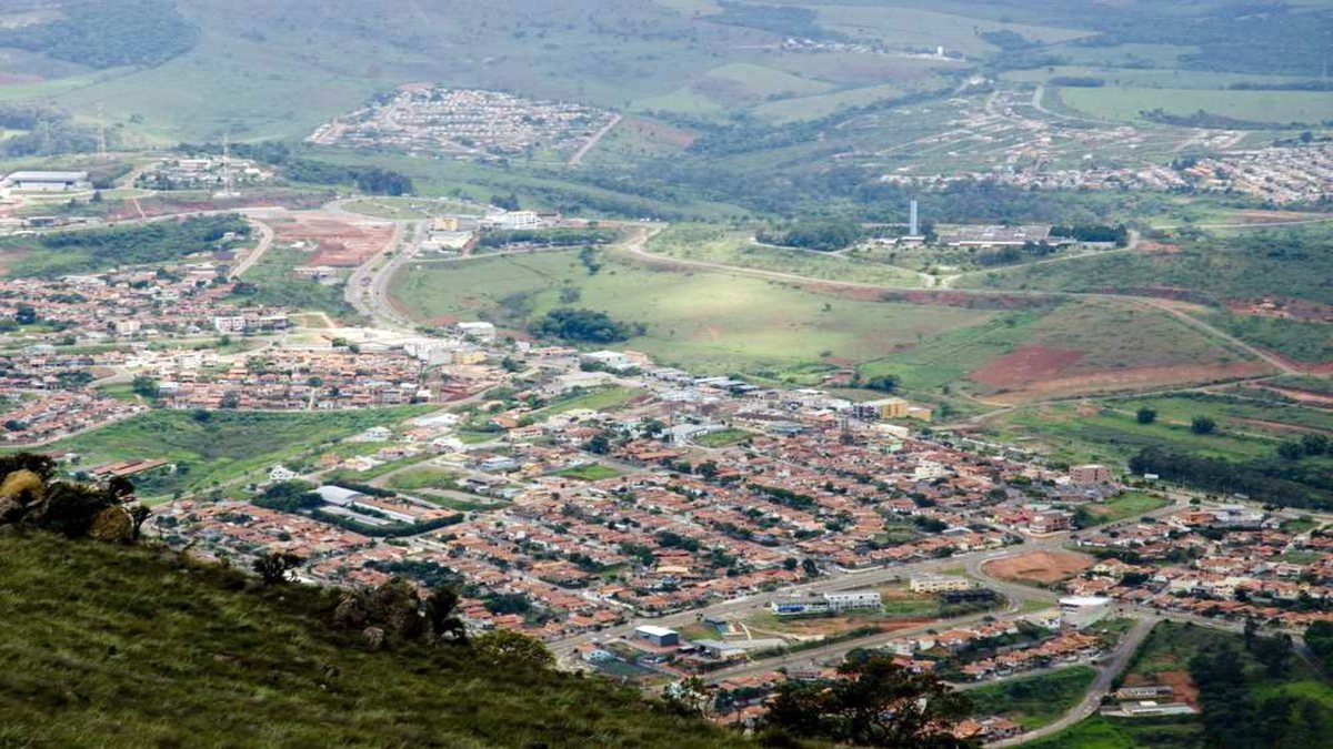 Concurso Prefeitura de Ouro Branco: vista panorâmica da cidade