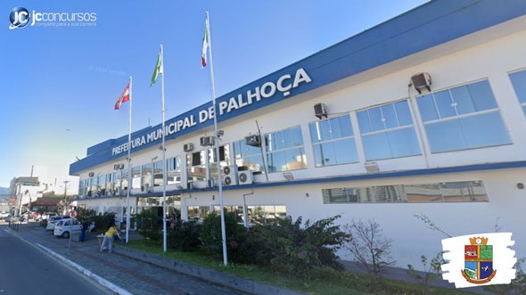 Concurso para guarda municipal de Palhoça: prédio do Executivo - Google Street View