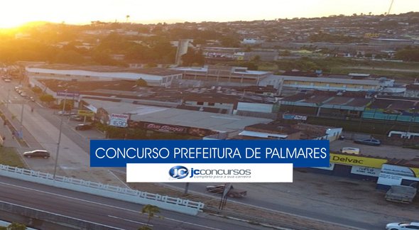 Concurso Prefeitura de Palmares - vista aérea do município - Divulgação