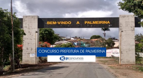 Concurso Prefeitura de Palmeirina: portal de entrada do município - Divulgação