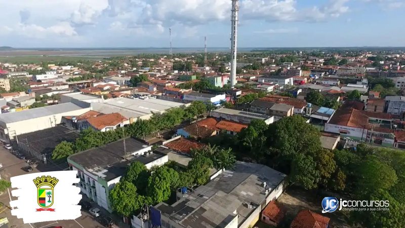 Concurso da Prefeitura de Pinheiro: vista aérea do município