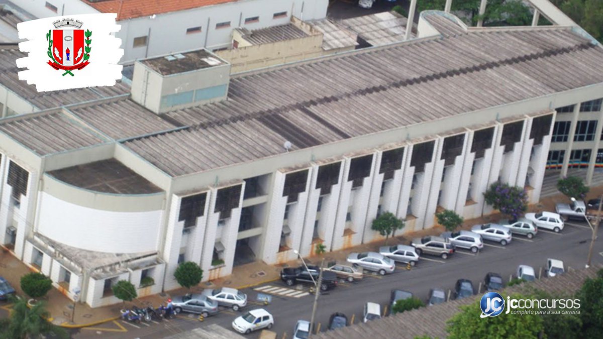 Concurso da Prefeitura de Pirassununga SP: vista aérea do órgão