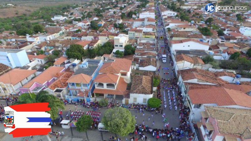 Concurso da Prefeitura de Piritiba BA: vista da cidade