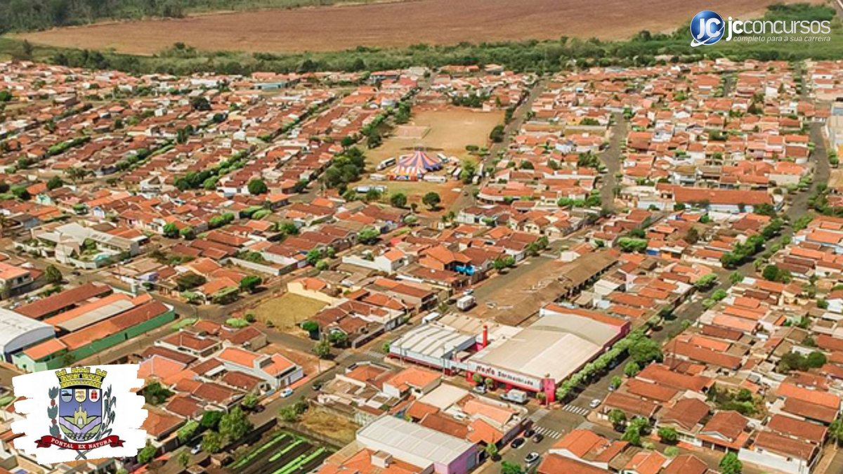 Concurso da Prefeitura de Pontal SP: vista parcial da cidade