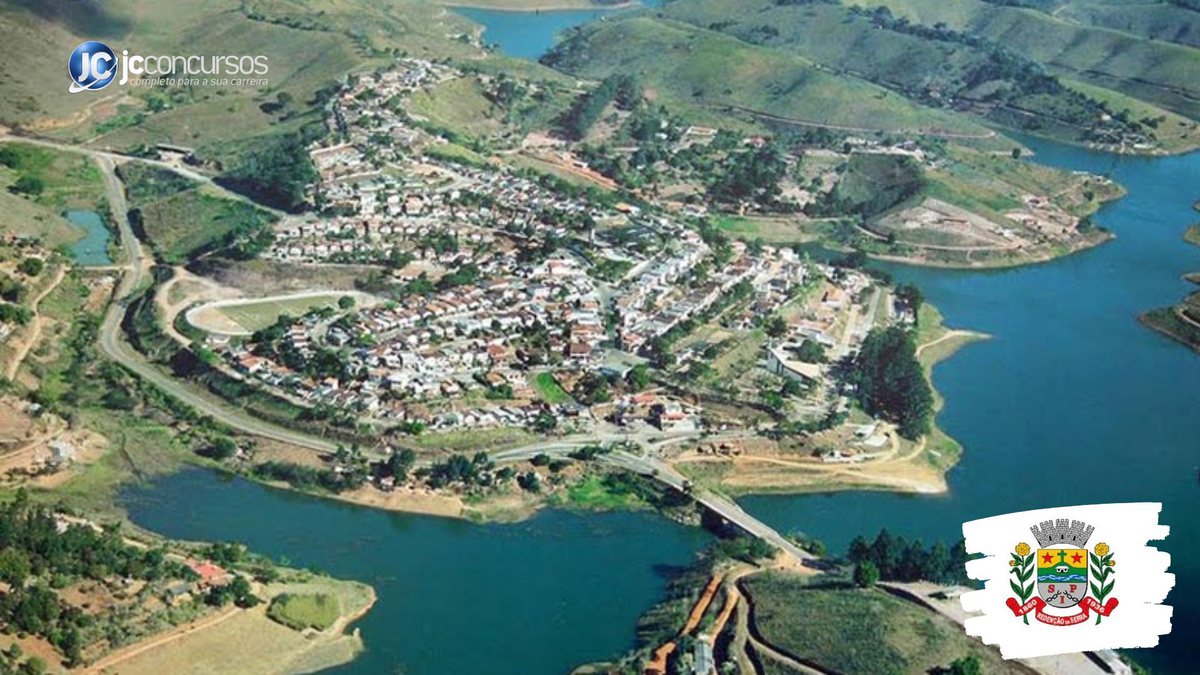 Concurso da Prefeitura de Redenção da Serra: vista aérea do município