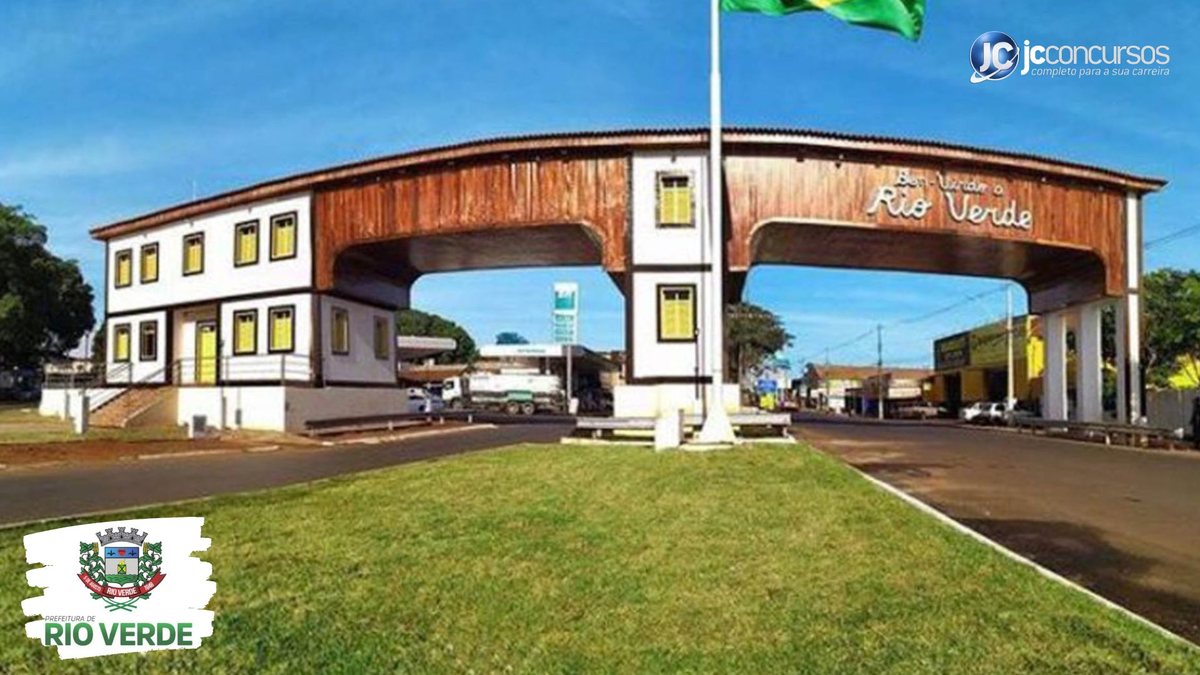 Concurso da Prefeitura de Rio Verde GO: portal de entrada da cidade