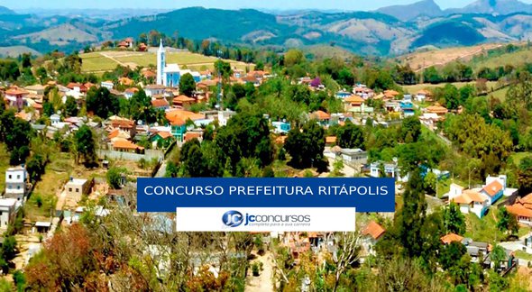 Concurso Prefeitura de Ritápolis - vista aérea do município - Divulgação