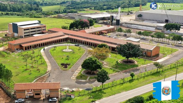 Concurso da Prefeitura de Salto SP: vista área da sede administrativa - Divulgação