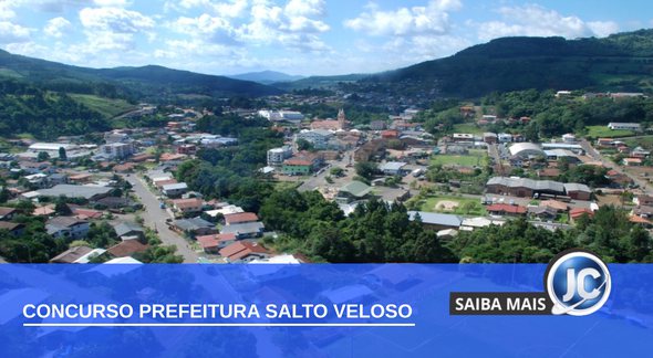 Concurso Prefeitura de Salto Veloso - vista aérea do município - Câmara de Salto Veloso/Gerusa Ansiliero