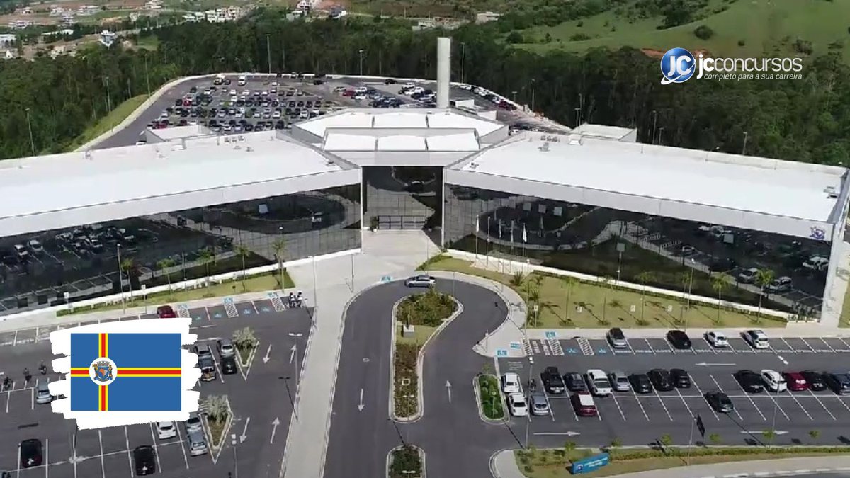 Concurso de Santana de Parnaíba SP: vista aérea do Centro Administrativo Bandeirantes, sede do governo municipal