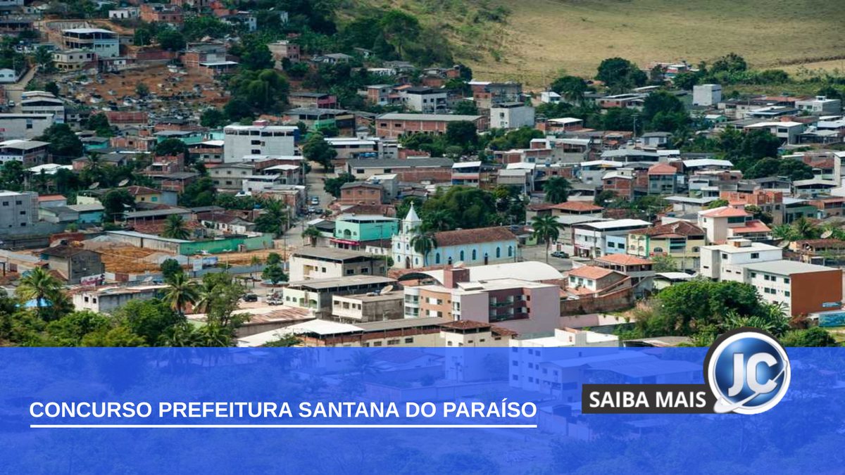 Concurso Prefeitura de Santana do Paraíso: vista panorâmica do município