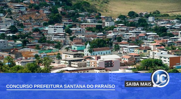 Concurso Prefeitura de Santana do Paraíso: vista panorâmica do município - Divulgação